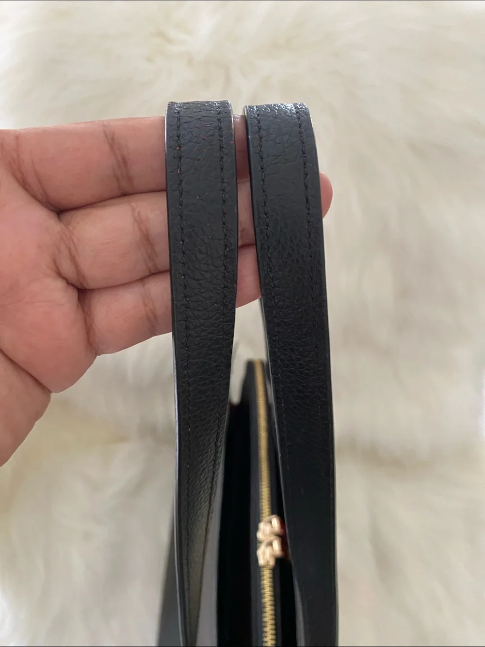 Coach Tatum Leather Carryall Shoulder Tote Bag (C4077) in Black/True Red